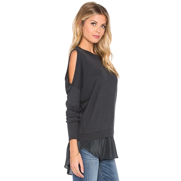Central Park West Sweaters - CENTRAL PARK WEST OAKLAND COLD SHOULDER SWEATER